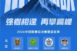 中冠总决赛分区:16队争3.5升乙名额 南区广东晨星、江苏常晋等队