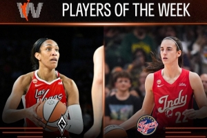 WNBA周最佳:王牌队威尔逊场均32.3+12 狂热队克拉克场均25.7+9