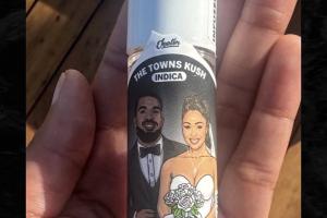 玩这么大?唐斯婚礼回礼送宾客定制大麻还有专属打火机套