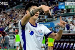 替补建功!哈达斯助攻,季胜攀抢点破门,津门虎2-1领先浙江