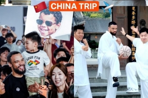 弹古筝打太极!太阳官方晒狄龙中国行合集:反派走向国际