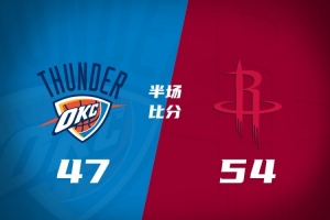 半场战报-火箭领先雷霆7分 杜兰特11分申京10+5+4+2+2 SGA得13分
